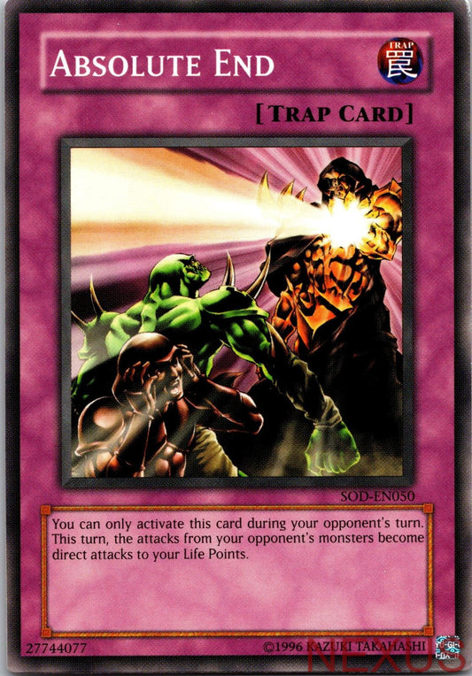 Absolute End SOD-EN050 Common Soul of the Duelist Unlimited Near Mint
