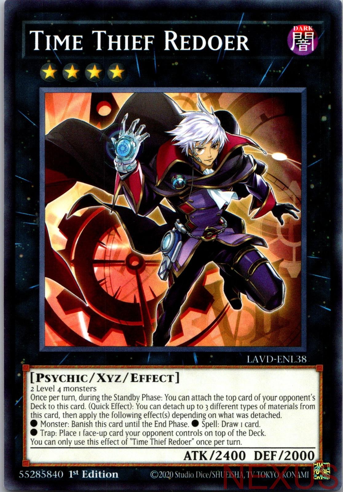 Time Thief Redoer LAVD-ENL38 Legendary Arc-V Decks 1st Edition NM