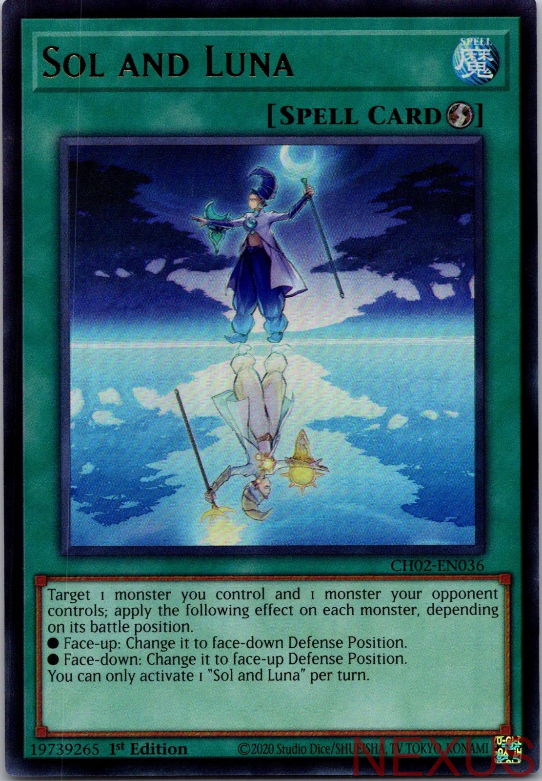 Sol and Luna CH02-EN036 Ultra Rare 1st Edition Near Mint