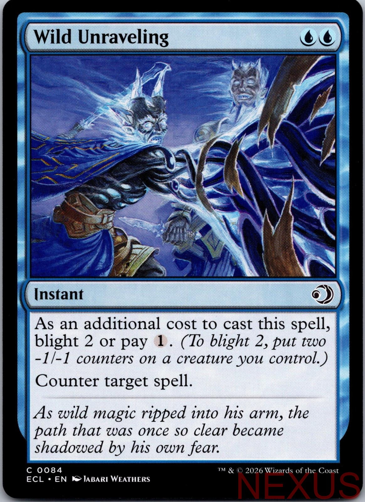 Wild Unraveling 84 Common Near Mint