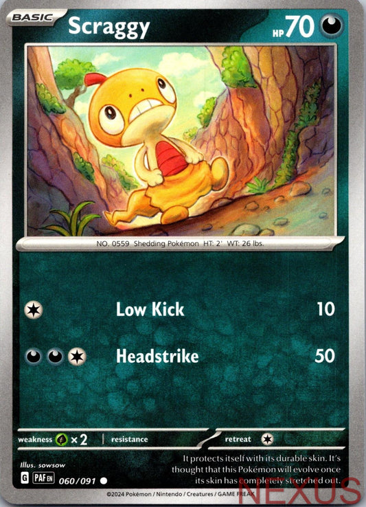Scraggy 060/091 Common Near Mint