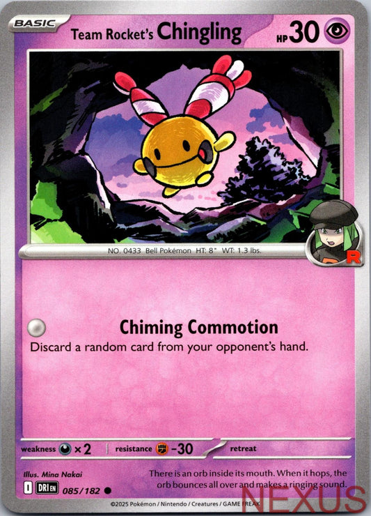 Team Rocket's Chingling 085/182 Common Near Mint