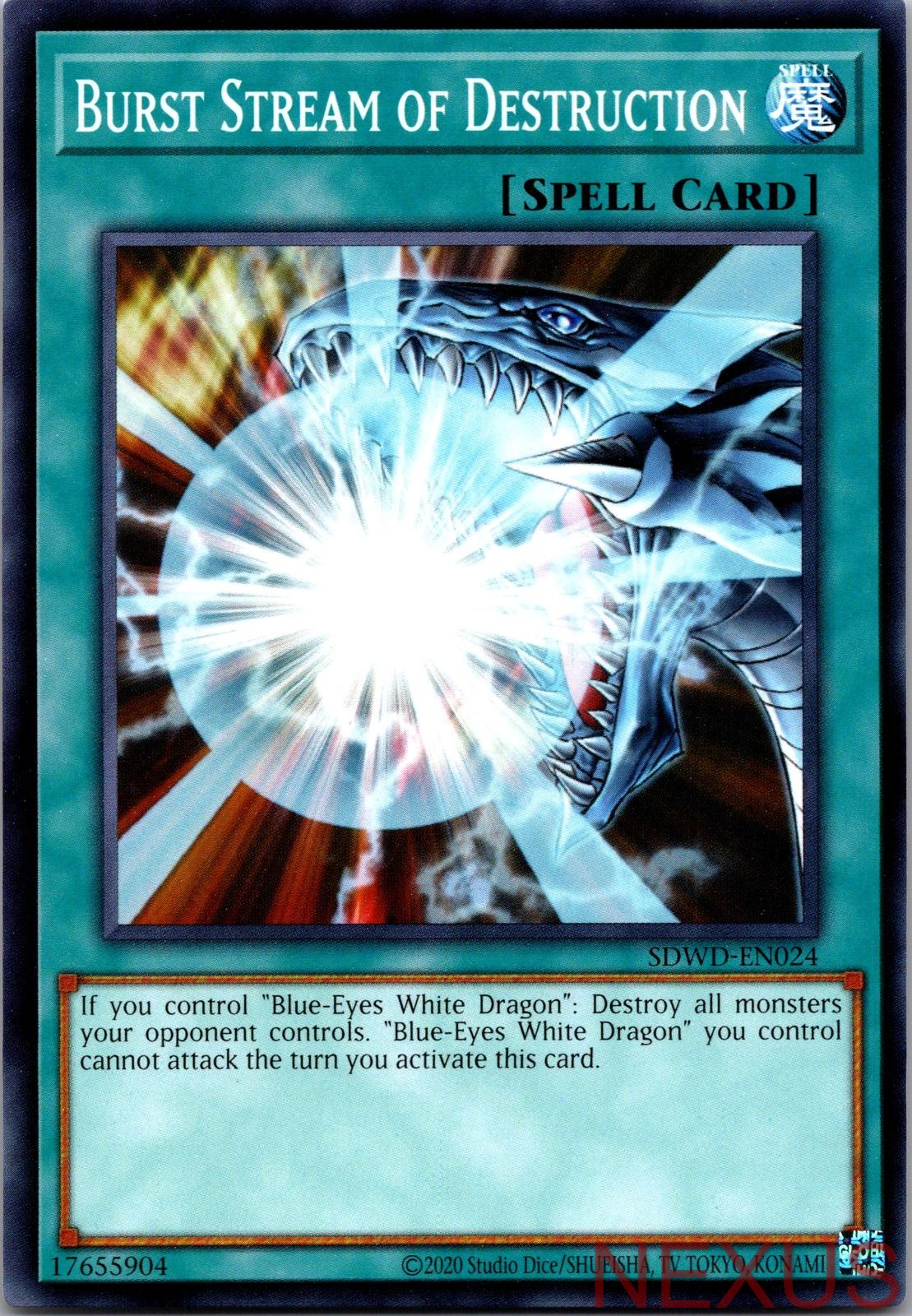 Burst Stream of Destruction SDWD-EN024 Common Unlimited Near Mint
