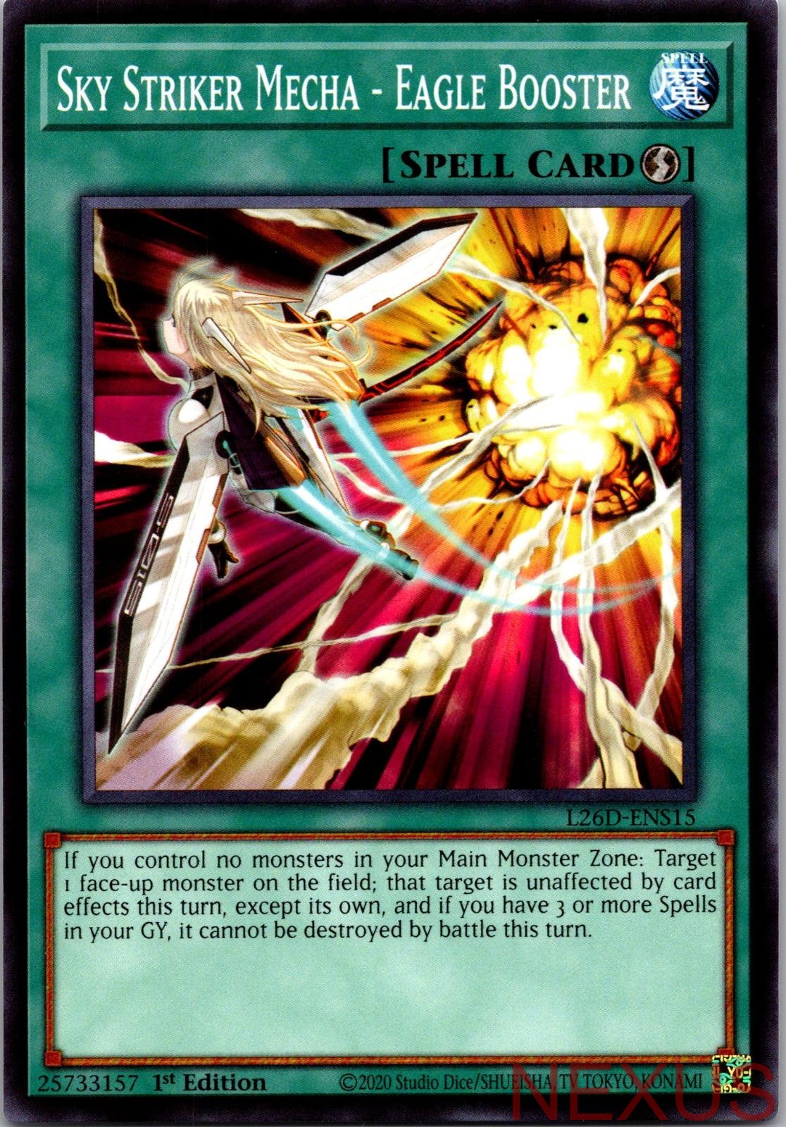 Sky Striker Mecha - Eagle Booster L26D-ENS15 1st Edition NM