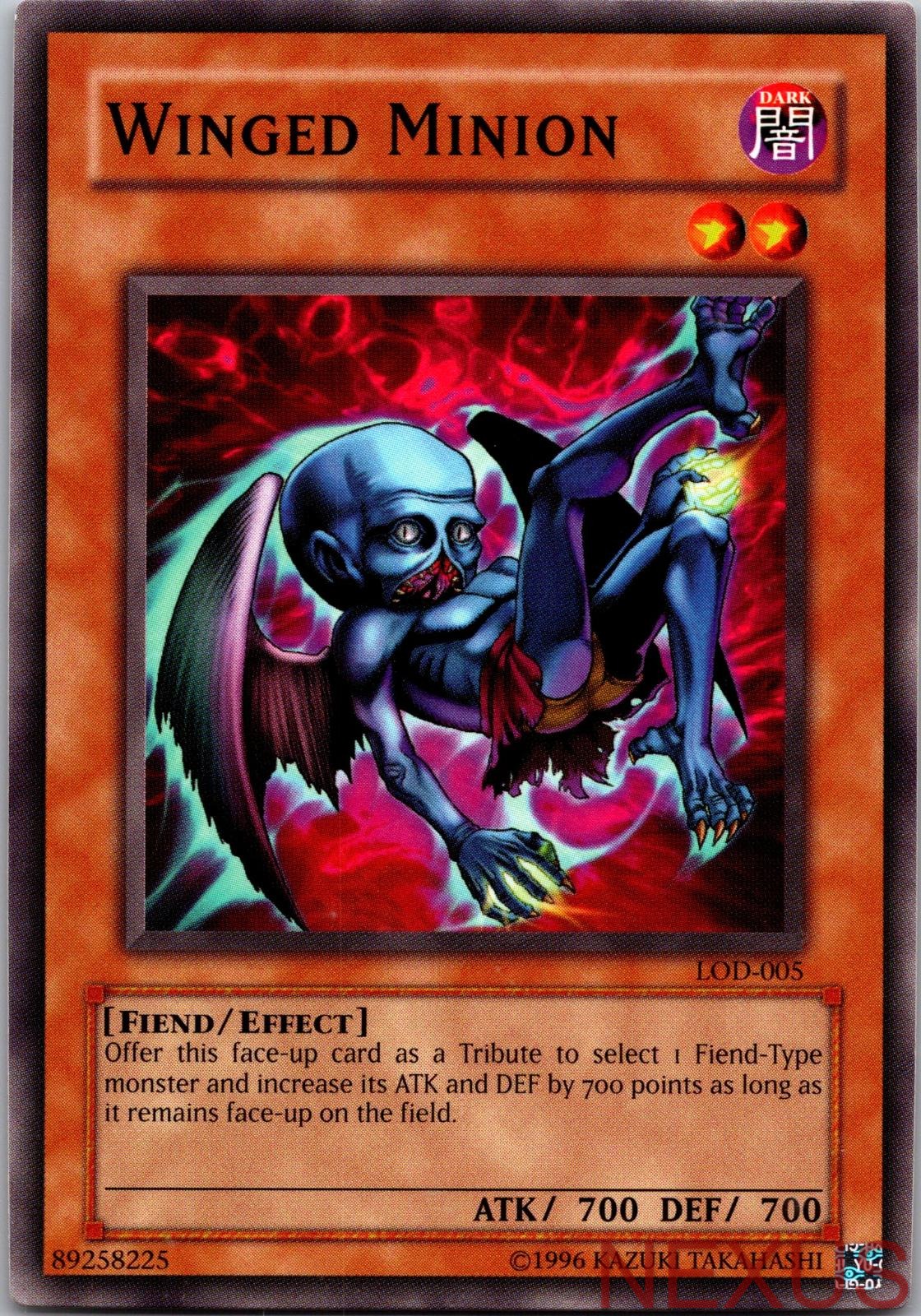 Winged Minion LOD-005 Common Legacy of Darkness Unlimited Near Mint