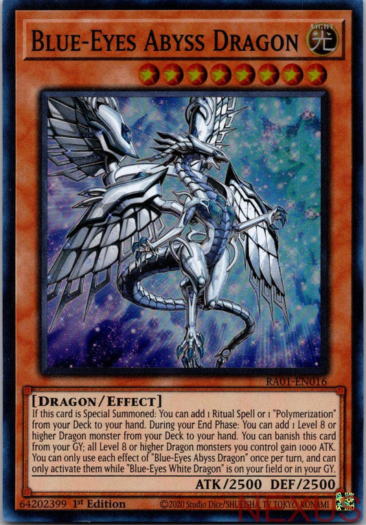 Blue-Eyes Abyss Dragon RA01-EN016 1st Edition NM