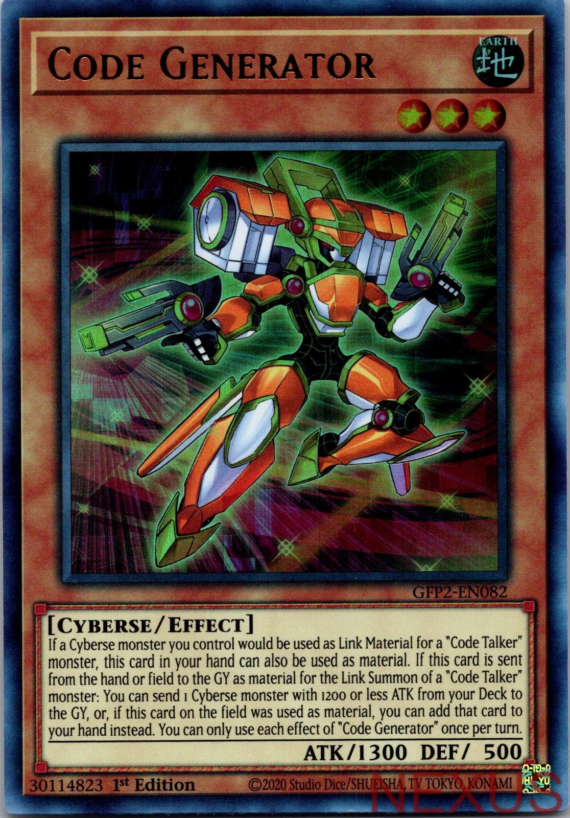 Code Generator GFP2-EN082 Ultra Rare 1st Edition Near Mint
