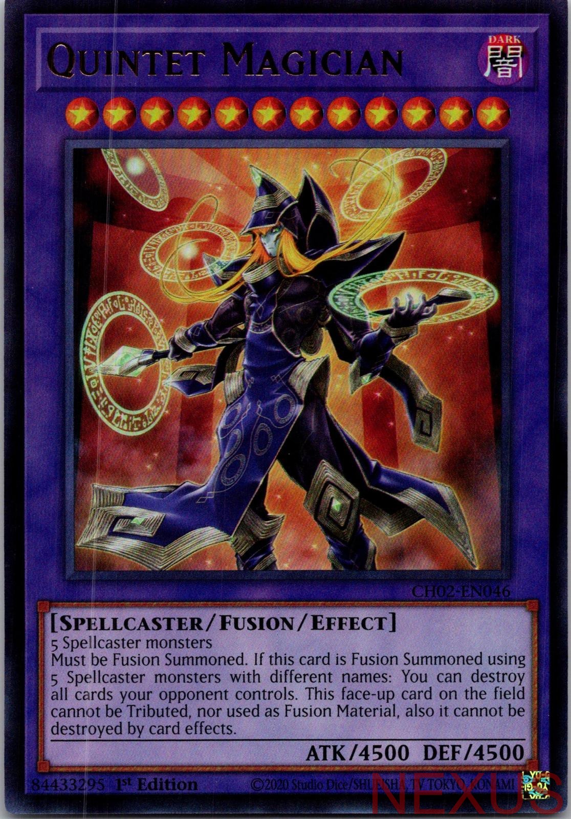 Quintet Magician CH02-EN046 Ultra Rare 1st Edition Near Mint