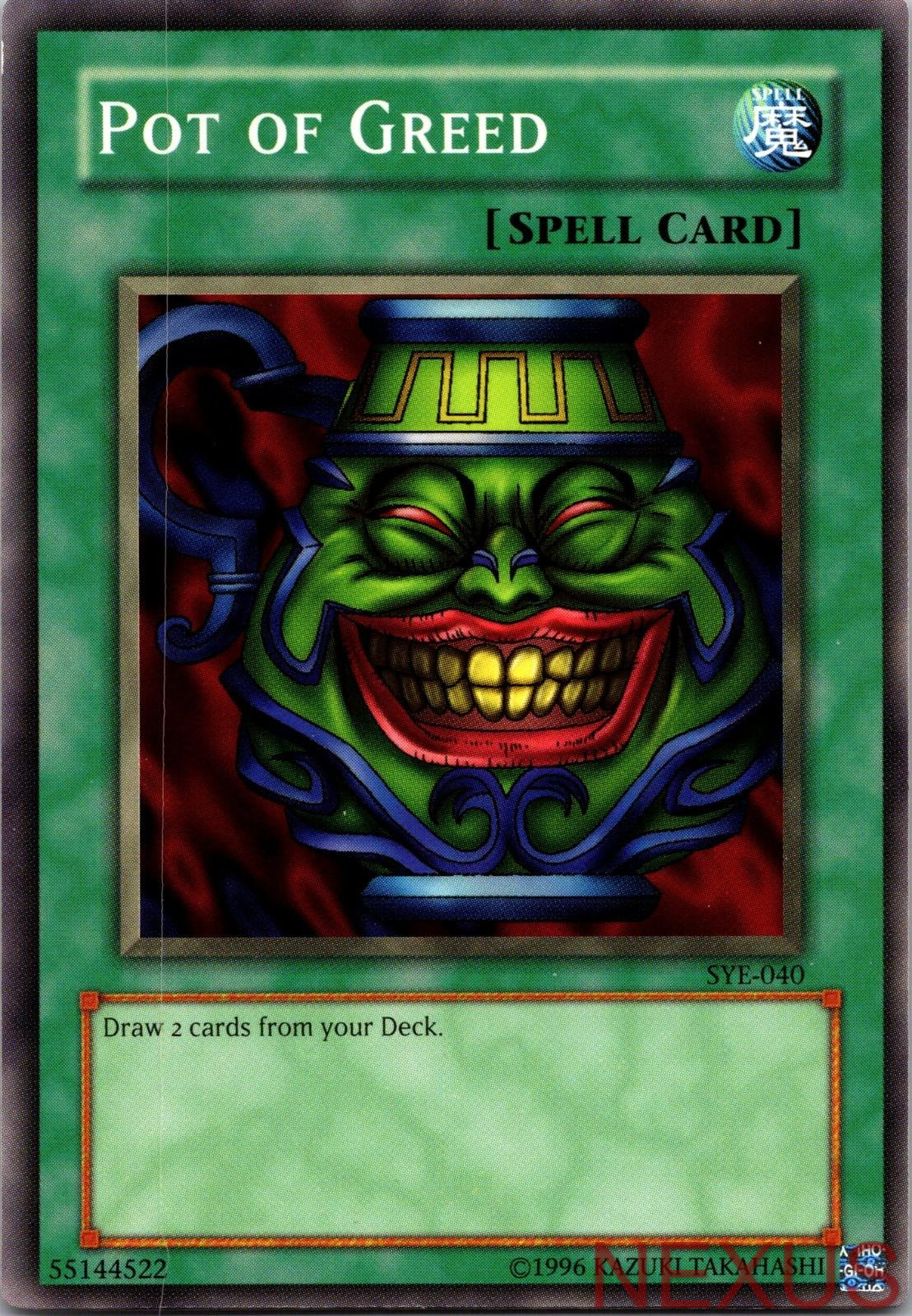 Pot of Greed SYE-040 Common Starter Deck: Yugi Evolution Unlimited Near Mint