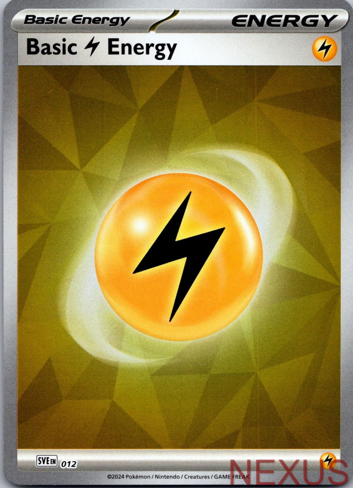Basic Lightning Energy 012 Holo Near Mint