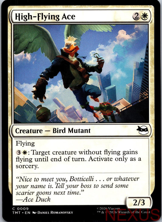 High-Flying Ace 0009 Common Teenage Mutant Ninja Turtles Magic: The Gathering NM