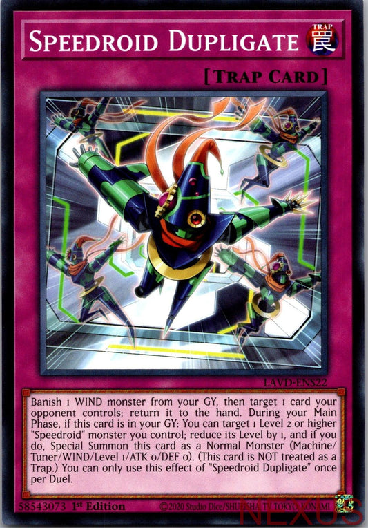 Speedroid Dupligate LAVD-ENS22 Legendary Arc-V Decks 1st Edition NM