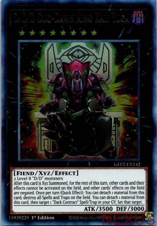 D/D/D Duo-Dawn King Kali Yuga GFP2-EN142 1st Edition NM