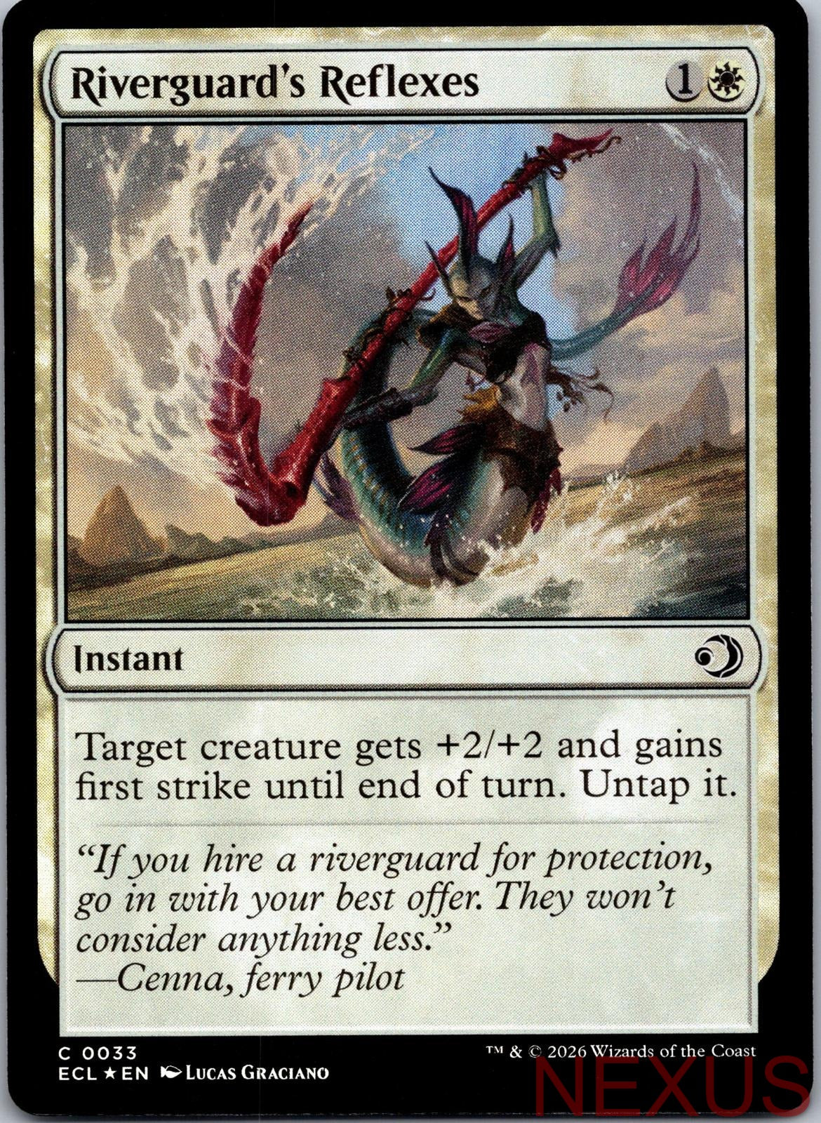 Riverguard's Reflexes 33 Common Foil Near Mint