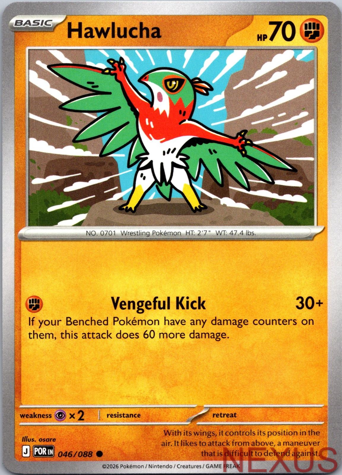 Hawlucha 046/088 Common Near Mint