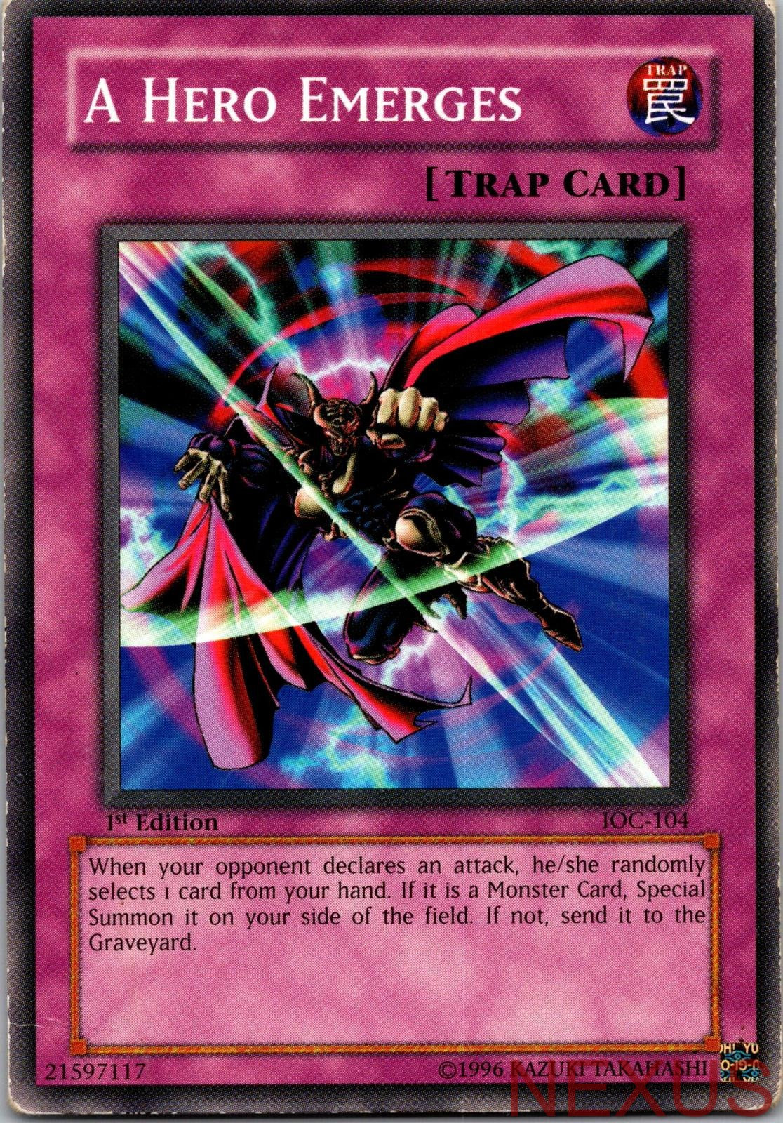 A Hero Emerges IOC-104 Common Invasion of Chaos Yu-Gi-Oh 1st Edition LP