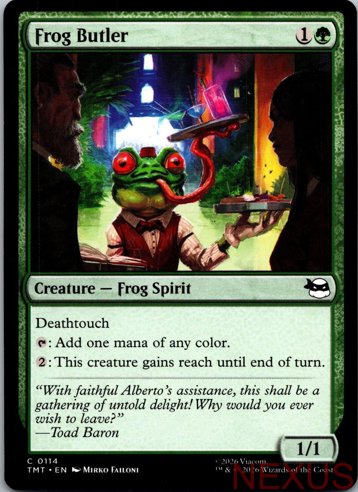Frog Butler 0114 Common Teenage Mutant Ninja Turtles Magic: The Gathering NM