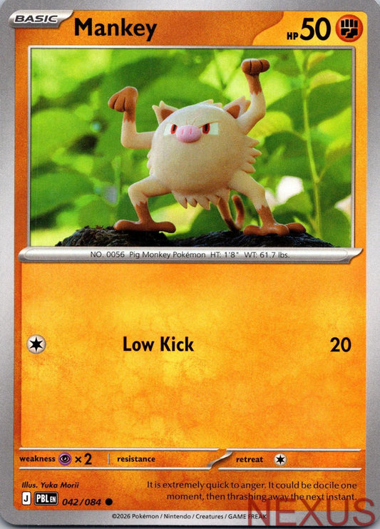 Mankey 042/084 Common Near Mint
