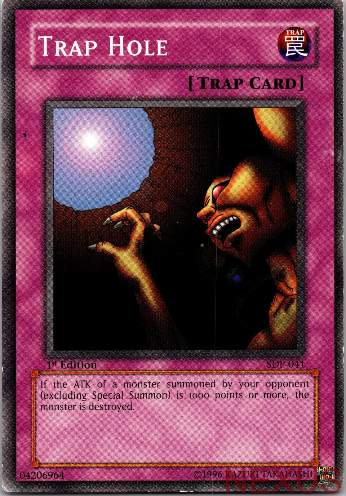 Trap Hole SDP-041 Common 1st Edition Lightly Played