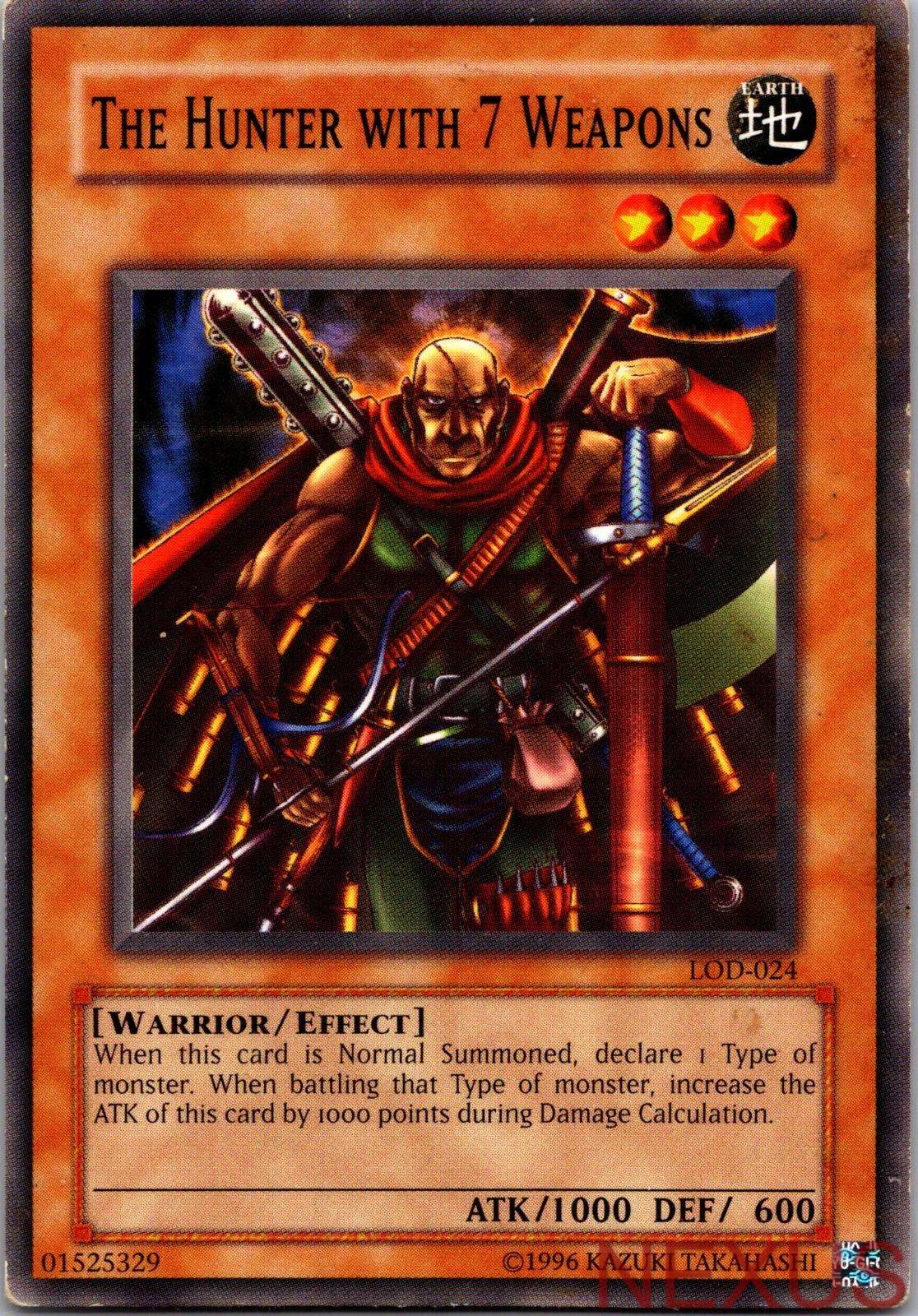 The Hunter with 7 Weapons LOD-024 Legacy of Darkness Yu-Gi-Oh Unlimited NM