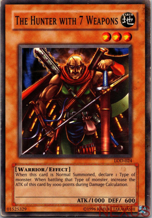 The Hunter with 7 Weapons LOD-024 Legacy of Darkness Yu-Gi-Oh Unlimited NM