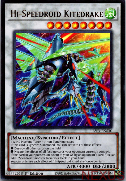 Hi-Speedroid Kitedrake LAVD-ENS30 Legendary Arc-V Decks 1st Edition NM