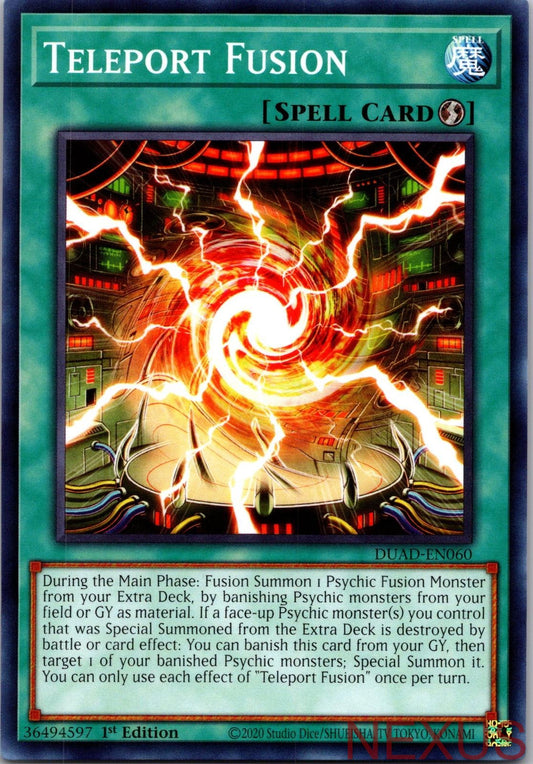 Teleport Fusion DUAD-EN060 Common 1st Edition Near Mint