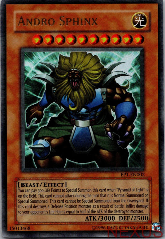 Andro Sphinx EP1-EN002 Yu-Gi-Oh! Movie Exclusive Pack Yu-Gi-Oh Unlimited NM