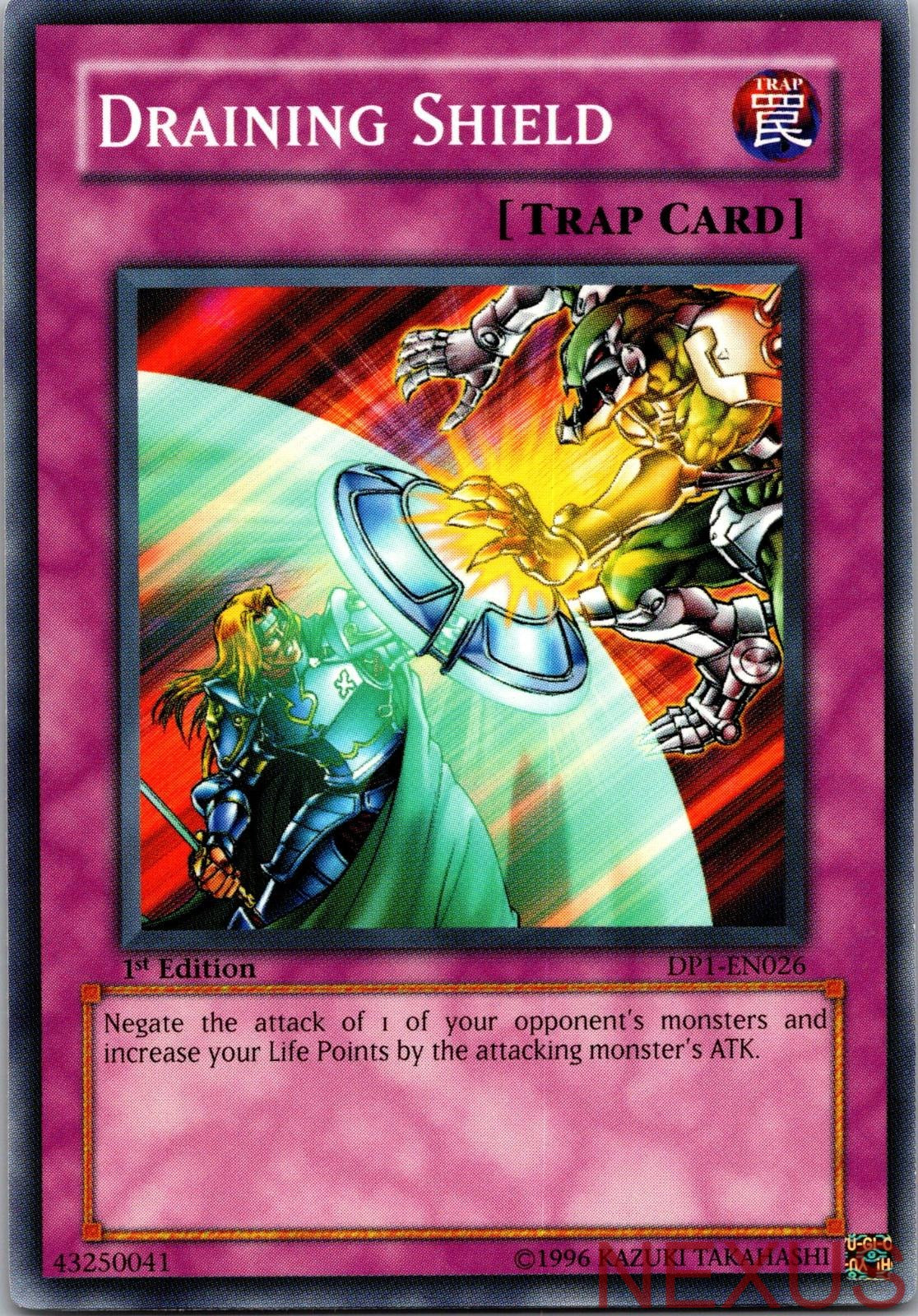 Draining Shield DP1-EN026 Duelist Pack 1: Jaden Yuki Yu-Gi-Oh 1st Edition NM