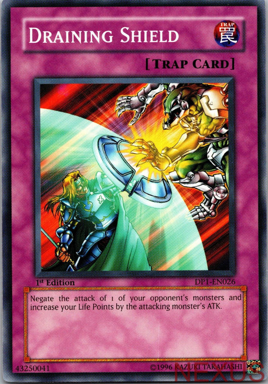Draining Shield DP1-EN026 Duelist Pack 1: Jaden Yuki Yu-Gi-Oh 1st Edition NM