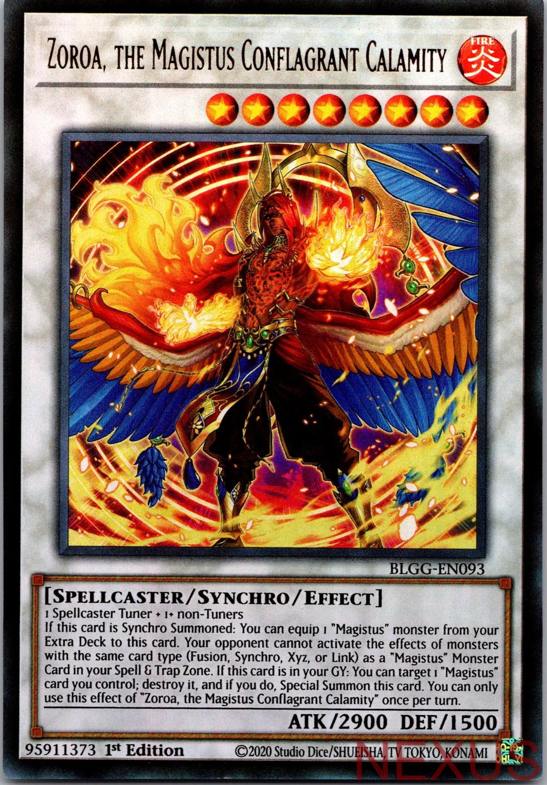 Zoroa, the Magistus Conflagrant Calamity BLGG-EN093 1st Edition NM